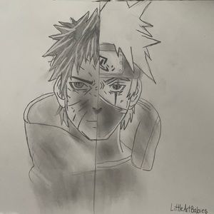 Obito/Kakashi from Naruto Art